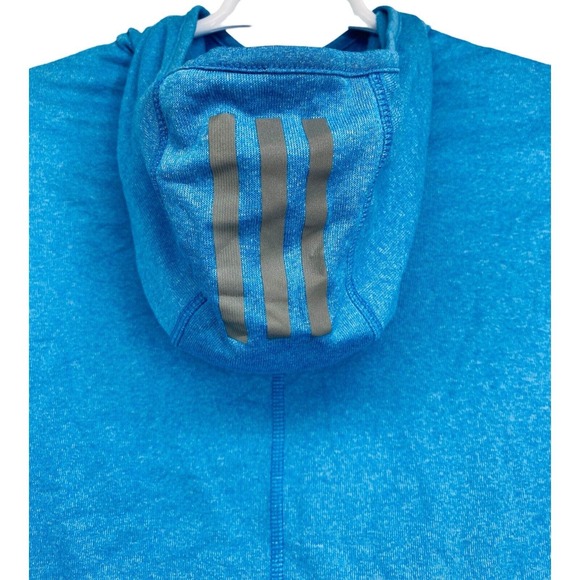 Adidas Hoodie Adult M Blue Running Training Workout Logo - Picture 7 of 11